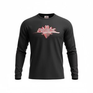 AVIREX Vintage Black Long‎ Sleeve T Shirt Men's 2XL Heroes and Legends Graphic